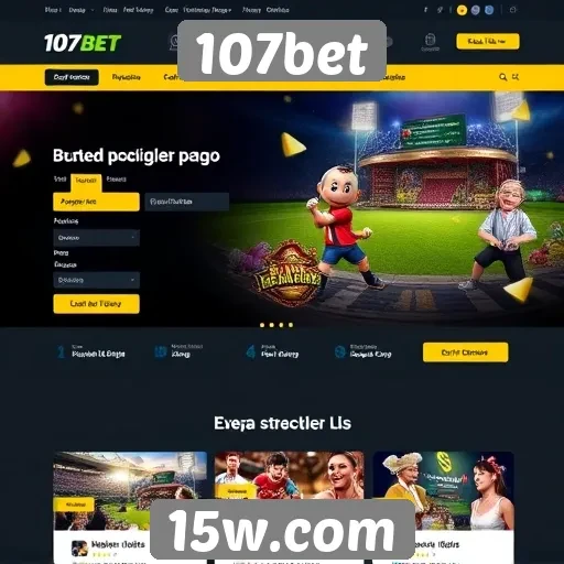 Acessibilidade e design do site 107bet para usuários