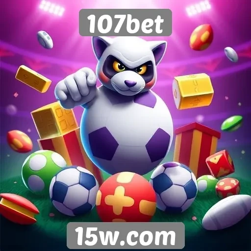 Variedade de jogos disponíveis no 107bet